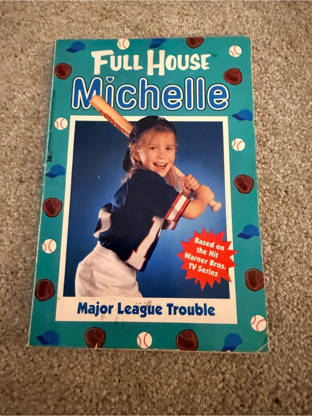 Warner Bros. Paperback Book - Teal, Blue, White Baseball Cover